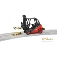 Игрушечный транспорт Bruder Linde fork lift H30D with 2 pallets 02511