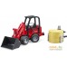 Игрушечный транспорт Bruder Schaffer Compact loader 2630 with bale gripper + bale 02192. Фото №8