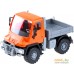 Игрушечный транспорт Lena Мерседес Unimog U 500 08882 (оранжевый/серый). Фото №1