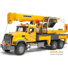 Игрушечный транспорт Bruder MACK Granite Liebherr crane truck 02818