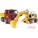 Набор Bruder MAN TGA Construction truck with Liebherr Excavator 02751. Фото №4