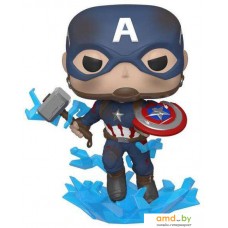 Фигурка Funko Funko POP! Bobble Marvel Avengers Endgame Captain America w/Broken Shield&Mjolnir