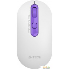 Мышь A4Tech Fstyler FG20S (белый/фиолетовый)