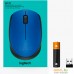 Мышь Logitech M171 Wireless Mouse синий/черный [910-004640]. Фото №8