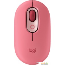 Мышь Logitech Pop Mouse (розовый/бордовый)