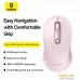 Мышь Baseus F02 Ergonomic Wireless Mouse (розовый, без батарейки в комплекте). Фото №7