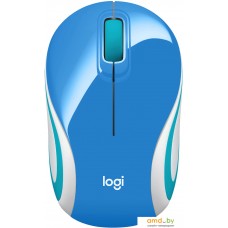 Мышь Logitech M187 (голубой)