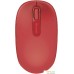 Мышь Microsoft Wireless Mobile Mouse 1850 (красный). Фото №1