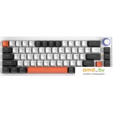 Клавиатура Cyberlynx ZA68 White Black Orange (TNT Yellow)