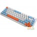 Клавиатура Cyberlynx ZA68 White Blue Orange (TNT Yellow). Фото №4