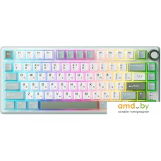 Клавиатура Royal Kludge R75 RGB Sky Cyan (RK Silver)