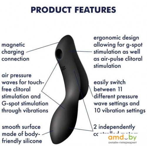 Массажер простаты - Anal Fantasy Collection Beginner's Prostate Stimulator, черный