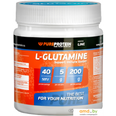 Аминокислоты Pureprotein L-Glutamine (200г, апельсин)