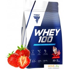 Протеин Trec Nutrition Whey 100 (900 г, клубника)