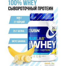 USN BlueLab 100% Whey (908г, банаг)