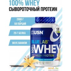 USN BlueLab 100% Whey (908г, ваниль)