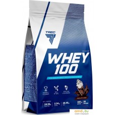 Протеин сывороточный (концентрат) Trec Nutrition Whey 100 (шоколад, 900 г)