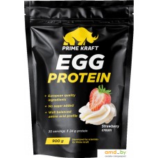 Протеин Prime Kraft EGG Protein (900г, клубника/сливки)