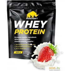 Протеин Prime Kraft Whey Protein с витаминами и минералами (500г, клубничный йогурт)