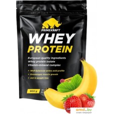 Протеин Prime Kraft Whey Protein с витаминами и минералами (900г, клубника/банан)