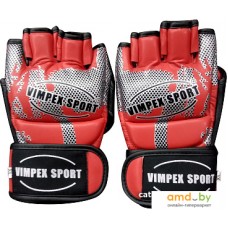 Перчатки для единоборств Vimpex Sport MMA 6060 L (красный/серый)