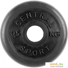 Диск Central Sport Обрезиненный 0.5 кг 26 мм