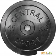 Диск Central Sport Обрезиненный 10 кг 26 мм