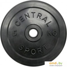 Диск Central Sport Обрезиненный 5 кг 26 мм