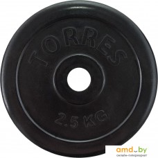 Диск Torres PL50692 25 мм 2.5 кг (черный)