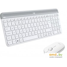 Офисный набор Logitech MK470 Slim Wireless Combo 920-009207 (белый)