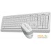 Клавиатура + мышь A4Tech Fstyler FG1010 (белый/серый). Фото №2
