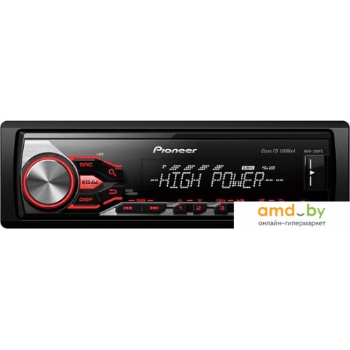 Автомагнитола Bluetooth, USB, AUX, 4x40W