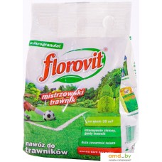 Удобрение Florovit Для газона с добавкой железа гранулированное (1 кг, мешок)