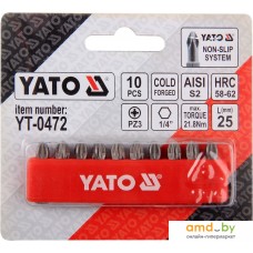 Набор бит Yato YT-0472 (10 предметов)