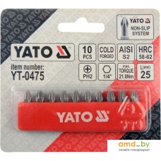 Набор бит Yato YT-0475 (10 предметов)