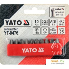 Набор бит Yato YT-0476 (10 предметов)