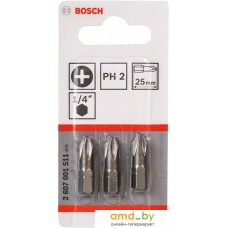 Набор бит Bosch 2607001511 (3 предмета)