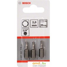 Набор бит Bosch 2607001718 3 предмета