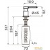 Дозатор для жидкого мыла Omoikiri OM-04 BN (нержавеющая сталь). Фото №4