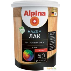 Лак Alpina Аква для стен и потолков (глянцевый, 0.9 л)