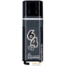 USB Flash SmartBuy Glossy series Black 64GB (SB64GBGS-K)