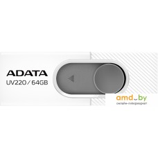 USB Flash ADATA UV220 64GB (белый/серый)