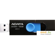 USB Flash ADATA UV320 32GB (черный/голубой)