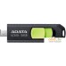 USB Flash ADATA UC300 128GB (черный/зеленый). Фото №1