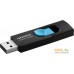 USB Flash ADATA UV220 64GB (черный/голубой). Фото №2