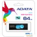 USB Flash ADATA UV220 64GB (черный/голубой). Фото №3