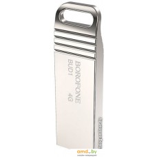 USB Flash Borofone BUD1 4GB (серебристый)