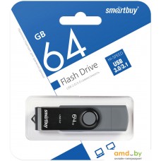 USB Flash SmartBuy Twist Dual 64GB (черный)