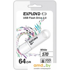 USB Flash Exployd 570 64GB (белый) [EX-64GB-570-White]