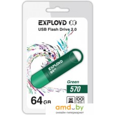 USB Flash Exployd 570 64GB (зеленый) [EX-64GB-570-Green]